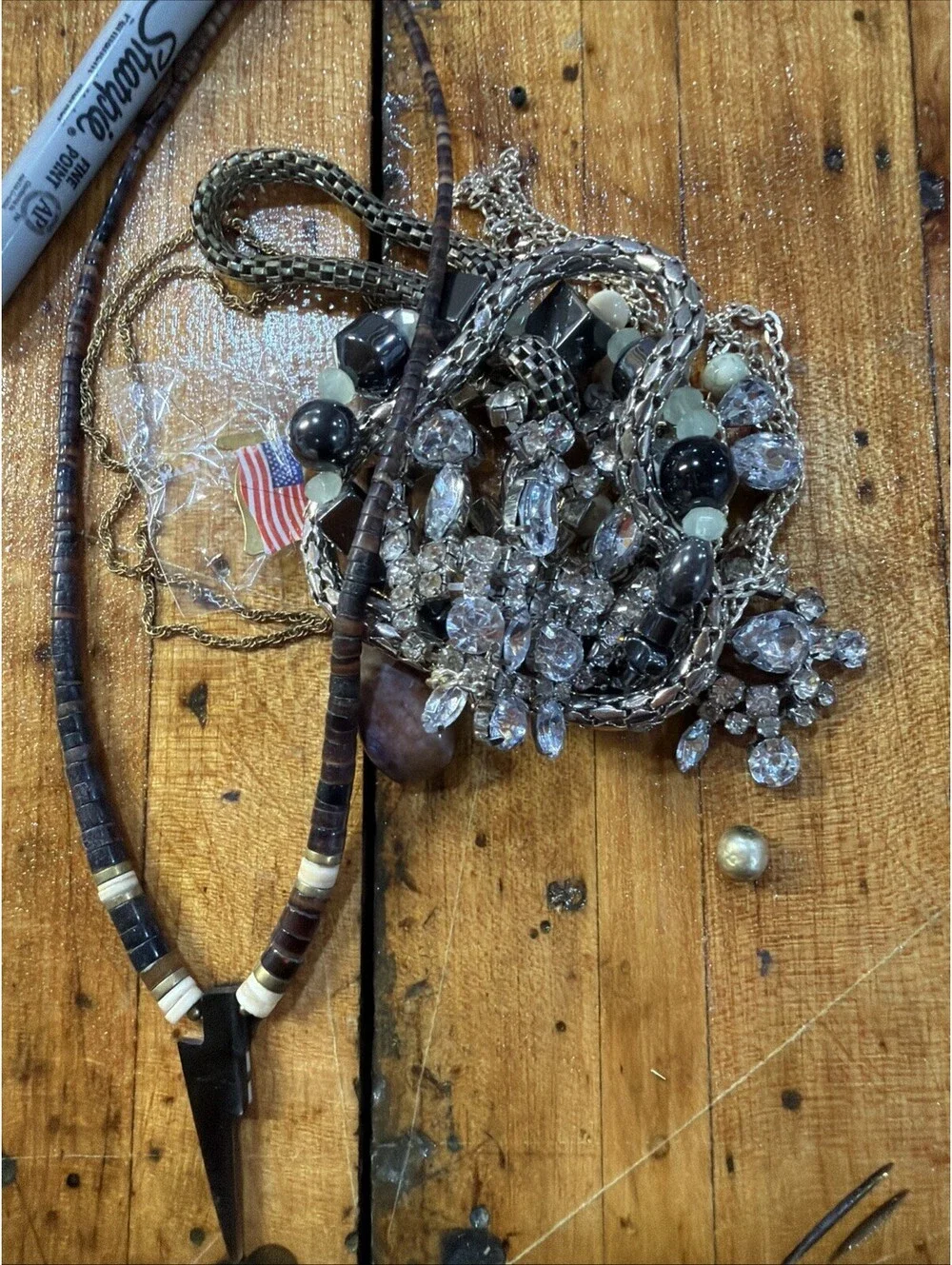 Vintage Beads Bubbles And Other Treasures Over A Pound #5